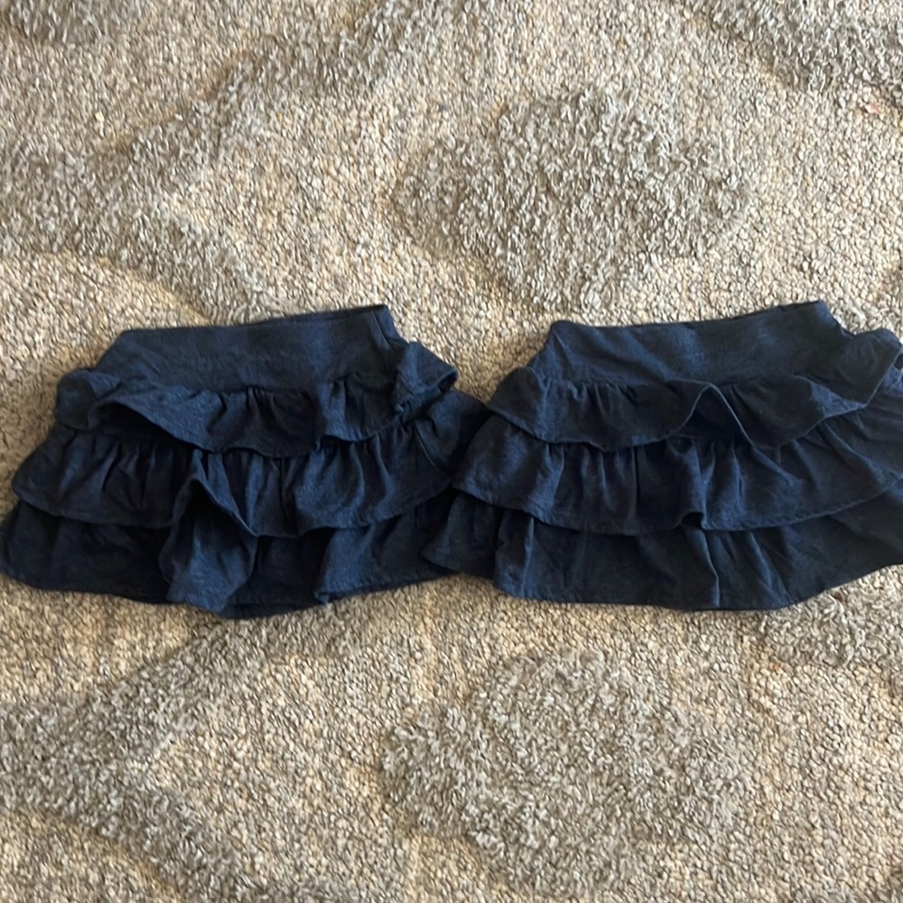 2-Garanimals ruffled mini skirts 12m